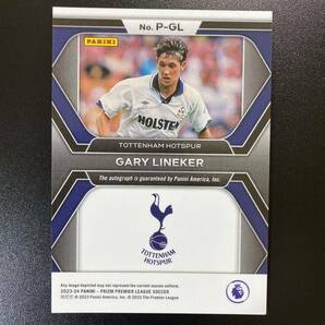 2023-24 Panini Prizm EPL Gary Lineker Penmanship Auto Tottenham Hotspur 直筆サインカード ゲーリー・リネカーの画像2