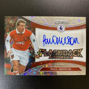 2022-23 Panini Prizm EPL Flashback Paul Merson Breakaway Autograph Arsenal 直筆サインカード ポール・マーソン
