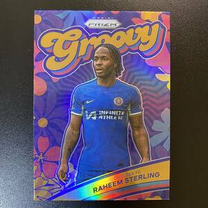 2023-24 Panini Prizm Premier League Raheem Sterling Groovy Case Hit SSP Chelsea ラヒーム・スターリング