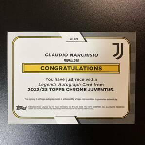 2022-23 Topps Chrome Juventus Team Set Claudio Marchisio Auto 直筆サインカード クラウディオ・マルキジオの画像2