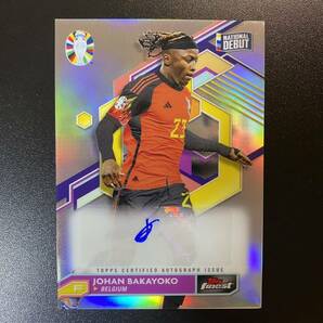 2023-24 Topps Finest Road To UEFA Euro Cup Johan Bakayoko Auto 直筆サインカード ヨハン・バカヨコの画像1