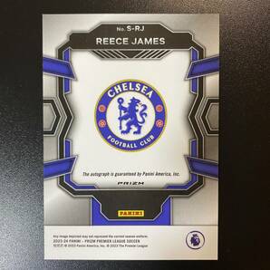 2023-24 Panini Prizm EPL Silver Choice Reece James Auto Chelsea 直筆サインカード リース・ジェームズの画像2