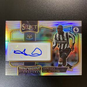 Andy COLE Auto 2022-23 Panini Select Pitchside Signatures Newcastle United 直筆サインカード アンディ・コール