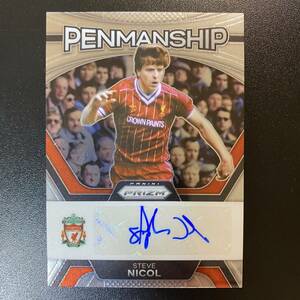 2023-24 Panini Prizm EPL Steve Nicol Penmanship Auto Liverpool 直筆サインカード スティーブ・ニコル