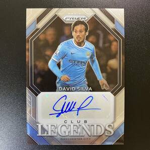 2023-24 Panini Prizm EPL David Silva Legends Auto Manchester City 直筆サインカード ダビド・シルバの画像1