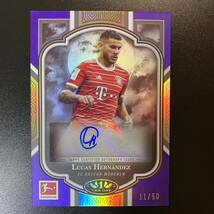 2022-23 Topps Tier One Bundesliga Lucas Hernandez Autograph Auto /50 Bayern Munchen 直筆サインカード リュカ・エルナンデス_画像1