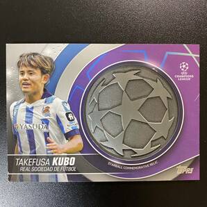 2023-24 Topps UEFA TAKEFUSA KUBO Patch Starball Commemorative Relics Sociedad 久保建英の画像1