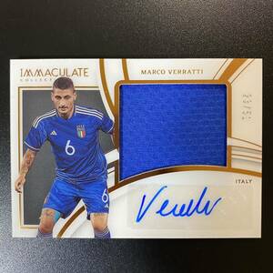 2022-23 Panini Immaculate Italy Marco Verratti Patch Auto /51 直筆サインカード マルコ・ヴェッラッティ