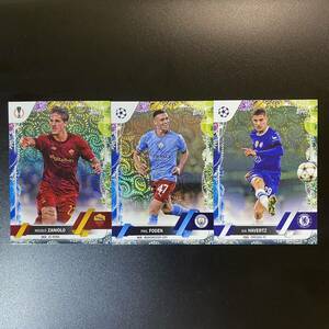 2022-23 Topps Carnaval Edition UCC Phil Foden Kai Havertz Nicolo Zaniolo 75シリ 3枚セット フィル・フォーデン