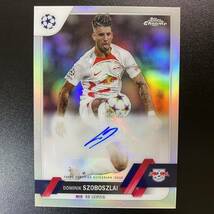 2022-23 Topps Chrome UEFA Szoboszlai Dominik RB Leipzig 直筆サインカード ソボスライ・ドミニク_画像1