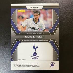 2023-24 Panini Prizm EPL Choice Gary Lineker Penmanship Auto Tottenham Hotspur 直筆サインカード ゲーリー・リネカーの画像2