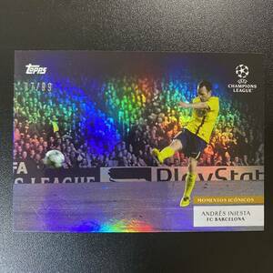 2023-24 Topps Simplicidad UEFA Club Andres Iniesta Barcelona /99 アンドレス・イニエスタ