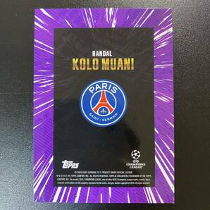 2023-24 Topps Gold UEFA Randal Kolo Muani /25 Paris Saint-Germain 直筆サインカード ランダル・コロ・ムアニの画像2