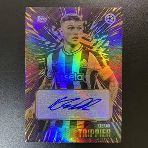 2023-24 Topps Gold UEFA Kieran Trippier Newcastle United 直筆サインカード キーラン・トリッピアー