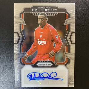 2023-24 Panini Prizm EPL Emile Heskey Auto Liverpool 直筆サインカード エミール・ヘスキーの画像1