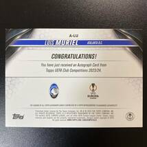 2023-24 Topps UEFA Club Competition Luis Muriel Signatures Auto Atalanta 直筆サインカード ルイス・ムリエル_画像2