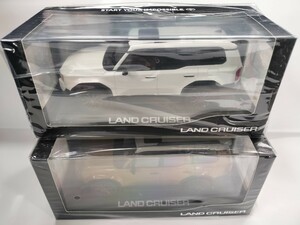 2色 セット トヨタ 1/30 カラーサンプル ミニカー 色見本 モデルカー 新型ランクル250 ランドクルーザー ディーラー サンド 白 ホワイト