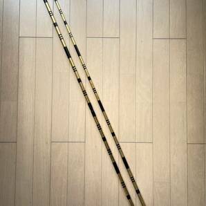 ★金箔★ 特選品 段塗 竿掛け 全長210cm 二本物 カーボン製 口栓付き の画像1