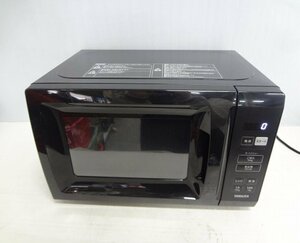 Kケや3435 美品 山善/YAMAZEN 電子レンジ YRM-HF171 2023年製 ヘルツフリー ターンテーブル ブラック 一人暮らし キッチン家電 電化製品