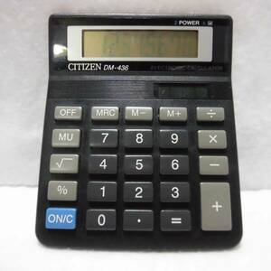 ★ Retro ☆ Zzz ★ Редкий предмет "[Плата за доставку 370 иен] Citizen Calculator DM-436 8 цифр" Citizen Vintage Showa в то время