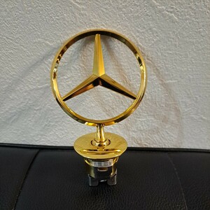  Mercedes Benz капот эмблема Gold золотой цвет не использовался неоригинальный товар 