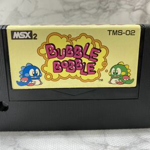 44579-4【自宅保管品】MSX2ソフト 『BUBBLE BOBBLE バブルボブル』TMS-02 TAITO レトロゲームの画像1