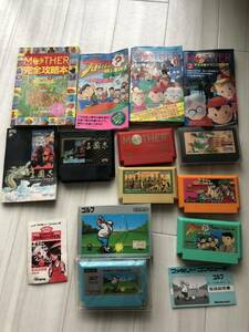 44146-1 Family computer cassette Annals of Three Kingdoms Golf Famicom War z money game Family quiz Famicom .. book 