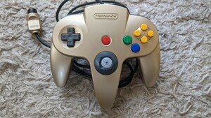 動作確認済 コントローラーブロス ゴールド ニンテンドー 64 純正 Nintendo　N64 任天堂 