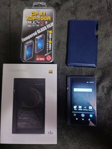 DP-X1A DAP 皮ケース・ガラスシート・128Gメモリーカード付き オーディオプレーヤー オンキョー ONKYO ハイレゾ Hi-Res