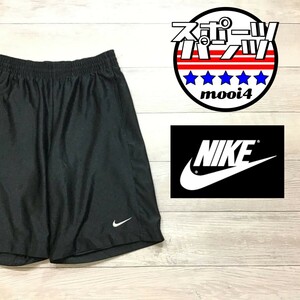 SP1-128◆USA買付品◆状態◎◆ブラック【NIKE ナイキ】ワンポイントロゴ ハーフパンツ【メンズ S】バスケ バスパン ジム ランニング