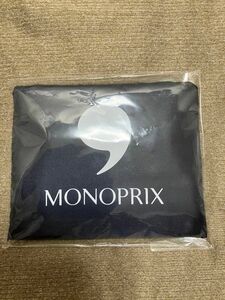 モノプリ　エコバッグ 無地　MONOPRIX トートバッグ　 ブルーブラック