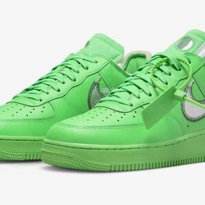 超激レア 新品未使用 27.5cm OFF WHITE × NIKE AIRFORCE １ GREEN DX1419-300 MCA CANARY YELLOW 購入 “FIGURES OF SPEECH” 記念モデルの画像1