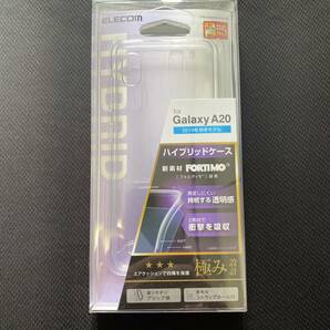 Galaxy A20(SC-02M/SCV46)用ハイブリッドケース★四角エアクッション★高弾性・無黄変性★ELECOM★クリアの画像4