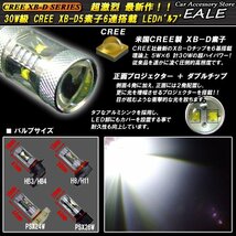 超激烈★CREE XB-D5搭載 30W級 HB4 LEDフォグランプ H-34_画像2