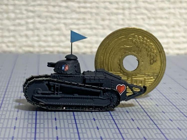 Girls & Panzer 1/144 BC 自由学院 雷诺 FT-17 涂装完成品 加鲁潘, 塑料模型, 坦克, 军用车辆, 完成的产品