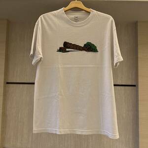 中古 L LQQK STUDIO Knock on Wood Tee White ルックスタジオ Tシャツ ホワイト