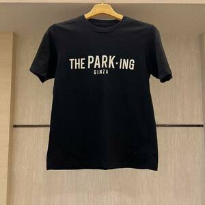 中古 XS THE PARK-ING GINZA ザ パーキングギンザ 藤原ヒロシ プリント Tシャツ 黒 ブラック