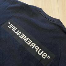 中古 M 2003年 Supreme 4Life BoxLogo Tee Navy Tシャツ シュプリーム ボックスロゴ Tシャツ Navy_画像5