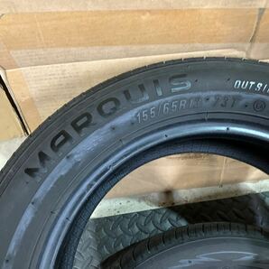 155/65R13 中古4本 MARQUIS CST MR61 2021年製 4本 夏タイヤ 軽自動車に ①の画像8