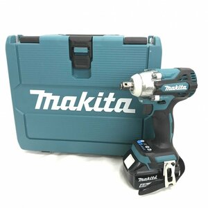 未使用 ｍａｋｉｔａ ＴＷ３００ＤＲＧＸ インパクトレンチ マキタ 充電式 １８Ｖ バッテリ２個 充電器 ケース 青 ? 電動工具/225