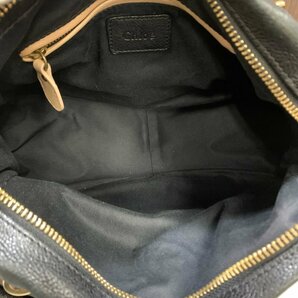 Ｃｈｌｏｅ レディース ファッション イタリア製 ＢＬＡＣＫ クロエ ワンショルダー トート バッグ 中古 ＵＳＥＤ 黒 鞄/247の画像4