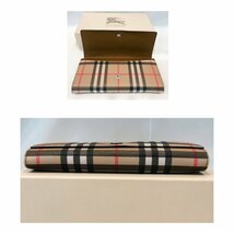 美品 ＢＵＲＢＥＲＲＹ ノバチェック 長財布 バーバリー ブラウン 茶 箱付き 小銭入れ付き 鞄/252_画像4