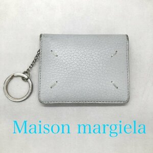 Ｍａｉｓｏｎ Ｍａｒｇｉｅｌａ メゾンマルジェラ レザー カードホルダー カードケース オフホワイト グレー系 鞄/219