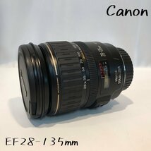 中古 Ｃａｎｏｎ ＥＦ２８－１３５ｍｍ ＵＳＭ 望遠レンズ キャノン Ｆ３．５－５．６ レンズフード フィルター付属 カメラ/252_画像1