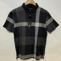 ＢＵＲＢＥＲＲＹ ＢＬＡＣＫ ＬＡＢＥＬ メンズ 中古品 バーバリーブラックレーベル ポロシャツ Ｌサイズ タグ付き 洋品紳士服/247_画像1