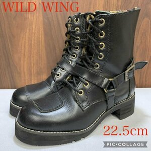 ＷＩＬＤ ＷＩＮＧ レディース ハイカット 安全靴 ワイルド ウィング ライディングブーツ ２２．５ｃｍ 靴/247