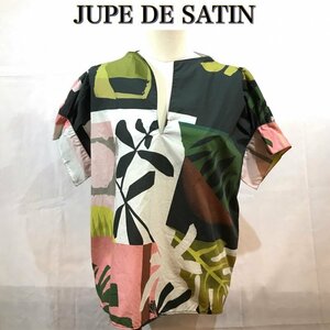 ＪＵＰＥ ＤＥ ＳＡＴＩＮ 半袖カットソー 総柄 プリント ジュップデステイン イタリア製 コットン１００％ サイズ４２ 洋品婦人/269