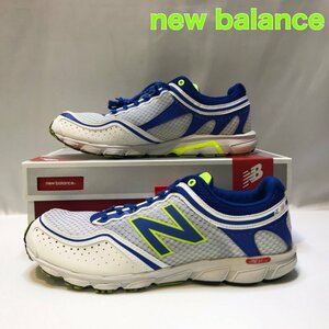 未使用品 ＲＣ７００ＷＢ２ ｎｅｗ ｂａｌａｎｃｅ ２７ｃｍ ニューバランス ランニングシューズ ホワイト ブルー 青 白 靴/252