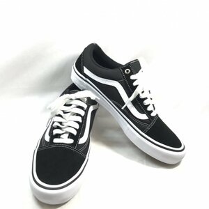 美品 ＶＡＮＳ ＯＬＤ ＳＫＯＯＬ ＰＲＯ ヴァンズ メンズ オールドスクール プロ ２８ｃｍ スニーカー 靴 ブラック 靴/218