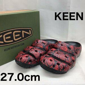 【未使用】 ＫＥＥＮ キーン ヨギ アーツ メンズ ＹＯＧＵＩ ＡＲＴＳ ペイズリー サンダル レッド ２７ｃｍ 靴/246